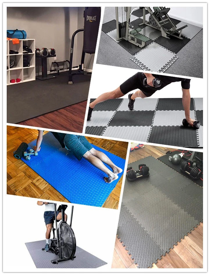 Small Foam Exercise Mats Gym Flooring for Home Gym, 18 X Protective Foam Floor Mats for Exercise Equipment Interlocking EVA Floor Tiles Non Slip Gym Mat