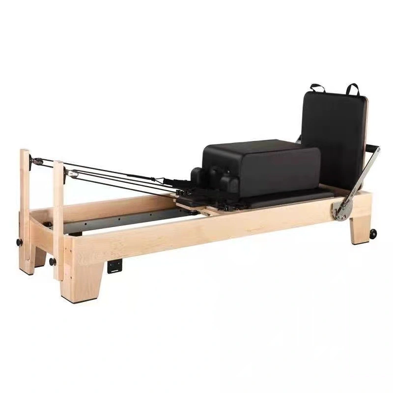 Hot Sale Yoga Training Pilates Equipment Maple Wood Pilates Reformer Bed
