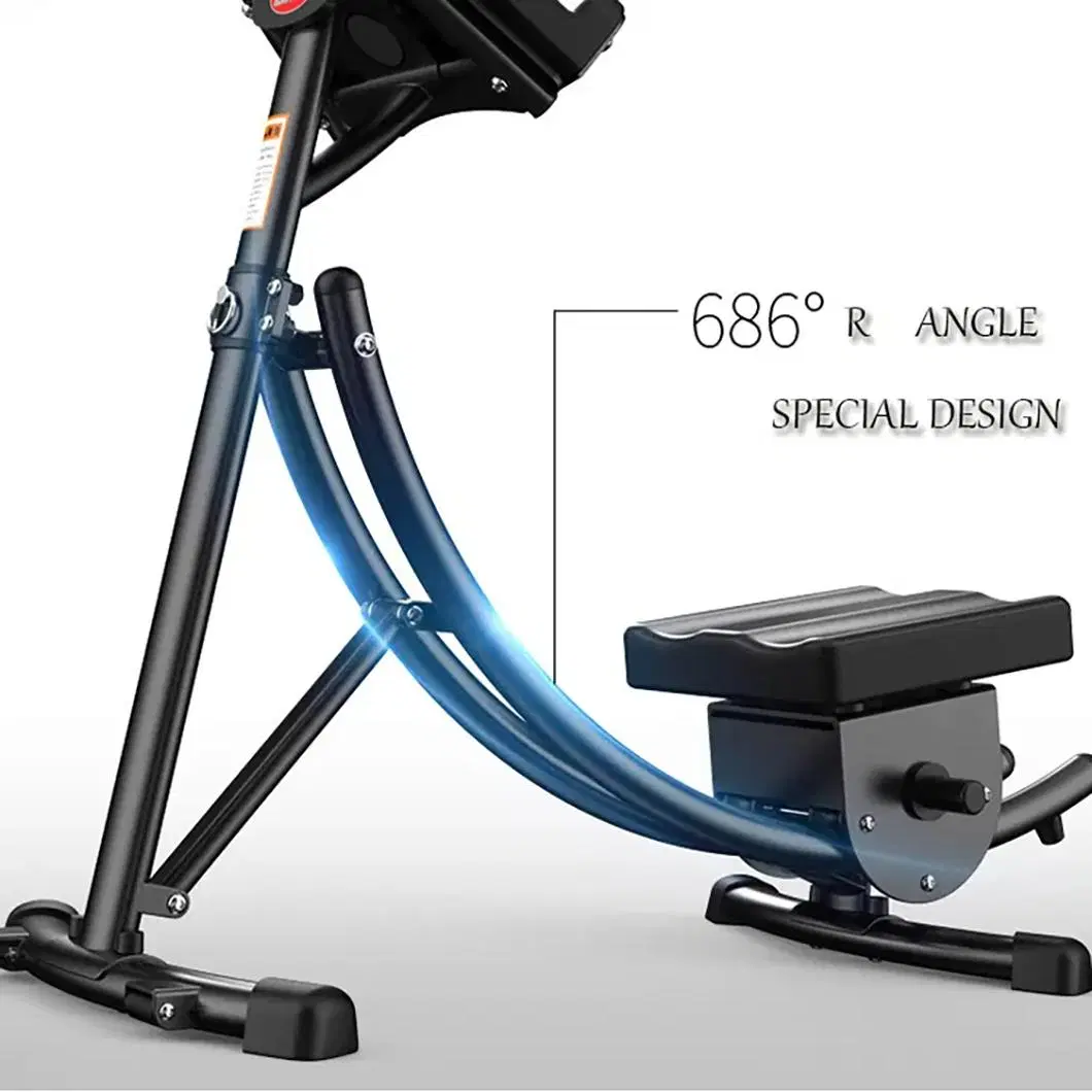 Economic 180 Degree Rotatable Fitness Equipment Waist Crunch Machine Ab Coaster with LCD Pedometer Display