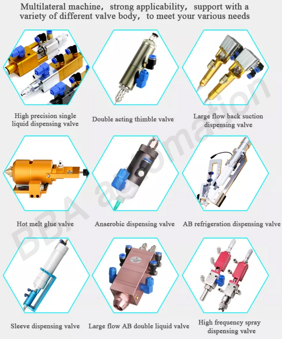 Customized Production Automatic Hot Melt Glue Dispensing Machine as a Factory Tool Automatic Ab Glue Dispenser/Silicone Glue Dispensing Machine for LCD Liquid